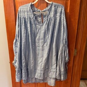 Urban Outfitters Blue Long Sleeve Dress